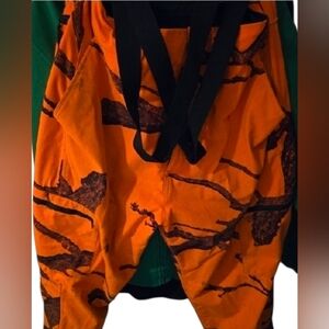 Field & Stream Mens, Blaze Orange Camo Hunting/Coverall XL Hunting Pants~EUC